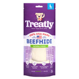 Treatly USA Beefhide Bones 9-10 Dog Chew Treats - Natural Flavor, 1 Count/1 Pack