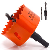 Koopi 2 1/2 inch Hole Saw with Arbor and Drill Bit, 2.5 in M42 Bi-Metal Hole Cutter - Quick & Smooth Cutting for Metal, Wood, Pl