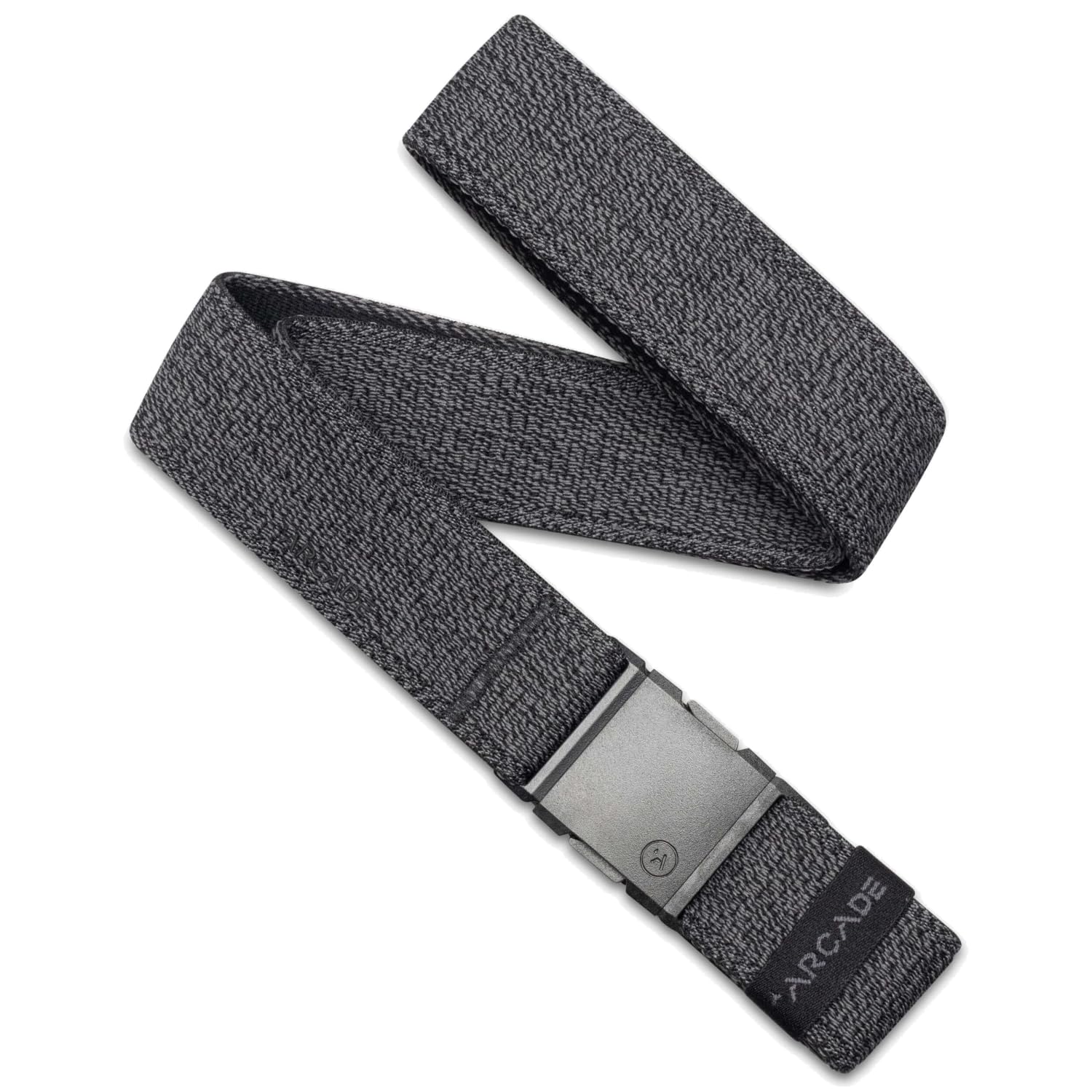 Arcade Belts A2 Atlas Unisex Adventure Belt: Heavy Duty Stretch, Metal Free Buckle, Heather Black