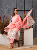 Anni Designer Women'S Cotton Blend Straight Printed Kurta With Pant & Dupatta (Gosala Pink-Nw_L_Pink_Large),Pink,L,,,