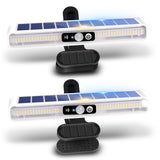 sunlight encounter Clip On Solar Motion Lights Outdoor Waterproof, 2 Pack Fence Lights Outside with 36 LEDs, Warm White 3000K, P