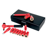 Wiha 31391 1/4Inch Drive Socket Set, Metric, Insulated, 13 Piece