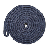CMP Cordage CDL3815NY, Dock Line, 3/8 Diameter - 15 Length, Double Braid, Navy