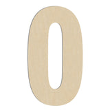 HILAZA 17 Inch Large Wooden Letter O, 1/4 in Thick Big Wood Letter for Wall Decor Crafts