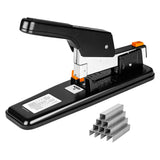 Amazon Basics Heavy Duty Stapler, 90 Sheets High Capacity, Large Office Stapler with 1000 Staples, Black