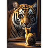 TangMosaic Feline Majesty Jigsaw Puzzle, 1000 Piece Puzzle for Adults, Impossible Hard Difficult Challenging Puzzles for Adults 