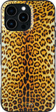 SCORPIFY for iPhone 16 Pro Case [Compatible with MagSafe] with Realistic Gold Leopard Cheetah Print Design, Cute Phone Magnetic 