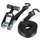 Performance Tool W1853 1-Inch X 15' T-Handle Tie Down - Heavy Duty Ratchet Straps for Secure Cargo Transport and Hauling Needs