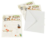 Lillian Rose 8Piece Woodland Baby Shower Invitations, Neutral, 5 x 7