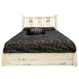 Montana Log Collection Wood Homestead Platform Bed Mwhcsbpfvlzbronc