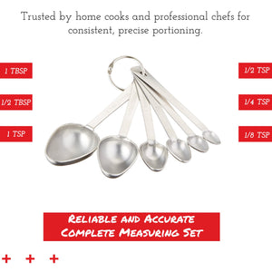 Amco Professional Performance Measuring Spoons, Set of 6