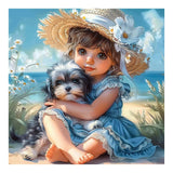 SJUTOUCI Dog Diamond Art Painting Kits for Adults, Diamond Art Kits for Beginners, 5D DIY Full Drill Gem Craft for Home Decor Gi