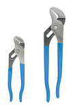 Channellock 2 Piece Tongue and Groove Pliers Set 9.5Inch, 6.5Inch | Straight Jaw Groove Joint Pliers | Laser HeatTreated 90