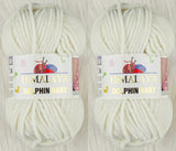 Himalaya Dolphin Baby Yarn Knitting Yarn 2 Skeins 264 Yards 2x100gram Super Bulky Baby Blanket Yarn (80308)