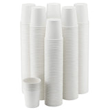 NYHI 300 Pack 6 oz White Paper Disposable Coffee Cups Hot Cold Beverage Drinking Cup for Water Juice Espresso Tea Ideal for Wate