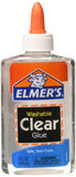 Wholesale CASE of 25 Elmers Washable Clear School GlueSchool Glue, Washable, 5 oz., Clear