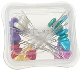 Dritz 130 Pearlized Pins, Heart, 21/8Inch (35Count)