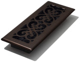 Decor Grates SPH310-RB Scroll Design Floor Register, 3x10 Inches, Rubbed Bronze Finish