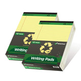 KAISA Legal Pad Writing Pads, 5x8 Legal Ruled, 8.5x11.75 Wide Ruled, 56GSM Paper Notepads, 12pads (Canary 24pad, 8.5x11.75inch)