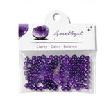 Raicegs 100pcs 4mm Amethyst Beads Natural Gemstone Beads Round Loose Beads for Jewelry Making DIY Bracelets Necklace