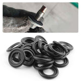 25PCS M14 Oil Drain Plug Gasket,Rubber Crush Washer Oil Drain Plug Compatible with Chevrolet Replacement OEM# 12616850,Oils Plug