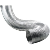 Deflecto Semi Rigid Aluminum Duct, NonCrimped, Silver, 6 x 8 (A068/4A)