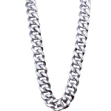 LCPQMZGH Plastic Hip Hop Chain Necklace, 80s 90s Costume Accessory, Men's Chunky Necklace, Big Chunky Gold Chain, 40, Silver