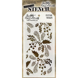 Stampers Anonymous Festive Tim Holtz Layered Stencil, 4.125Inch by 8.5Inch