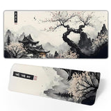 Japanese Mouse Pad, Large Japanese Desk Mat, XL Anime Gaming Keyboard Mat, Non-Slip Rubber Base, Big Extended Desk Protector for