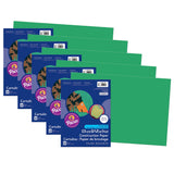 Prang Construction Paper, Holiday Green, 12 x 18, 50 Sheets Per Pack, 5 Packs