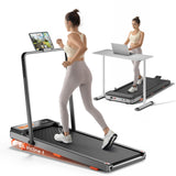 TREAFLOW Walking Pad,Treadmill with Incline for Home Office, 2.5HP Portable Under Desk Treadmill with 265 Lbs Capacity,Remote Co