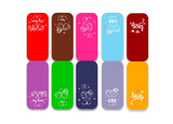 woopme Set of 5 Magnetic My Love Bookmark for Book Lovers Readers Students Gift Magnetic Page Clips Folding