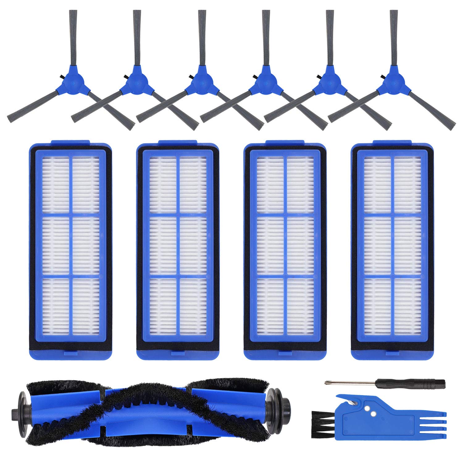 Rongju Replacement Parts For Eufy 11S Max, Accessories Kit For 15C Max, 30C Max, G30, G30 Edge, G30 Hybrid Robotic Vacuum Cleane