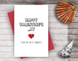 Alzombi Naughty Happy Valentine's Day Card, Adult Cheeky Love Card for Husband Boyfriend, Give Me The 'D' Tonight