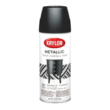 Krylon 2207 Brilliant Metallic Aerosol Paint, Black Stainless Steel
