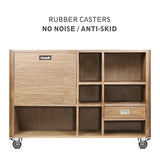 ANDUTEES 2 Caster Wheels Set of 4, Wheels for Carts, Furniture Casters with Brake, No Noise Locking Rubber Wheels, Plate Swive
