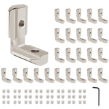 26pcs Seekliny 4040 Aluminum Extrusion Connector Corner Bracket Joining 4040 Hardware T-Slotted Accessories with Screws for 8020