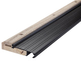 MD Building Products 77792 49/16 in. x 11/8 in. x 36 in. Brown Adjustable Aluminum & Hardwood Threshold
