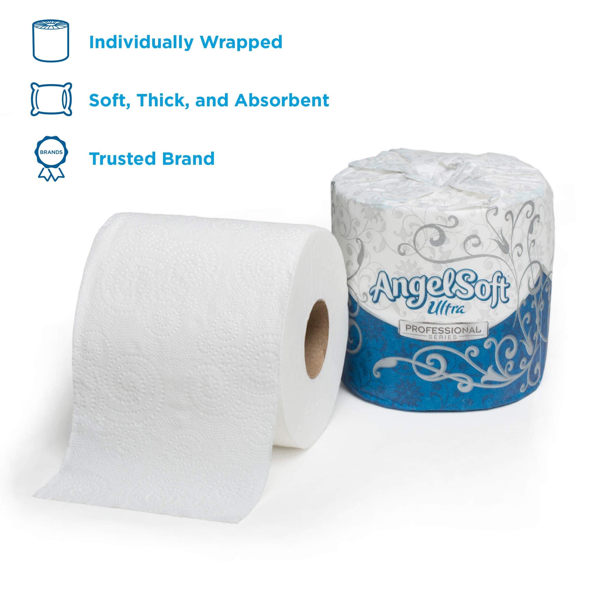 Angel Soft 4.05 in. x 4.50 in. Bath Tissue 2-Ply (400 Sheets per Roll)