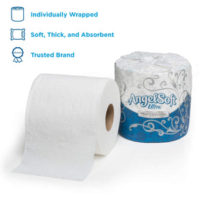 Angel Soft 4.05 in. x 4.50 in. Bath Tissue 2-Ply (400 Sheets per Roll)