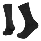 Teean Black Formal/Office Crew Socks For Men Made With Premium Cotton. Reinforced Heel & Toe For Extended Durability. Ideal For 
