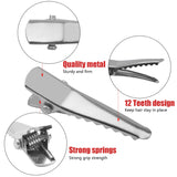 Alligator Hair Barrette, 200pcs 3cm Alligator Hair Clips with Teeth Hair Bow Clips Hairdressing Salon Hair Grip for Women and Gi