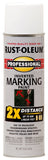 RustOleum 266593 Professional 2X Distance Inverted Marking Spray Paint, 15 oz, White