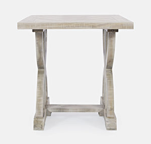 Jofran Inc. Fairview Rustic Trestle End Table
