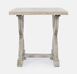Jofran Inc. Fairview Rustic Trestle End Table