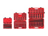 TEKTON 1/4, 3/8, 1/2 Inch Drive 6-Point Impact Socket Set with Cases, 220-Piece (5/32-1-1/4 in., 4-32 mm) | SID99403