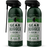 Gear Hugger Multipurpose Lubricant - Eco-Friendly (11 oz, Pack of 2), Rust Remover - Garage Door Lubricant Spray, Door Hinge Lub