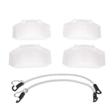 Attwood 14137-7 Cooler Mounting Kit, 4 Corner Pieces, 2 Quick-Connect Stretch Straps, Corrosion-Resistant