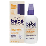 B b  Bottoms Baby Diaper Rash Cream Spray, No-Rub Touch Free Application for Sensitive Skin (50 ml)