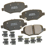 Bendix Premium SBM1612 Semi-Metallic Rear Brake Pads for Select Models Ford Explorer, Flex, Police Interceptor Sedan, Utility, S
